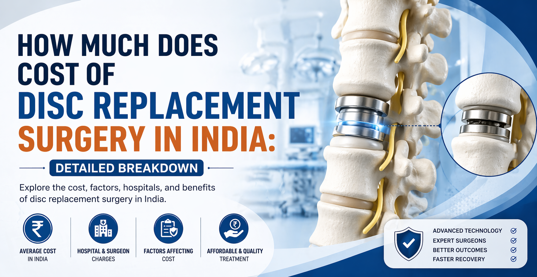 How Much Does Cost of Disc Replacement Surgery in India: Detailed Breakdown