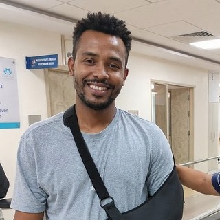 Mr. Dawit Tesfaye, treated in India