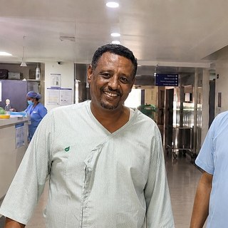 Mr. Yohannes Assefa, treated in India