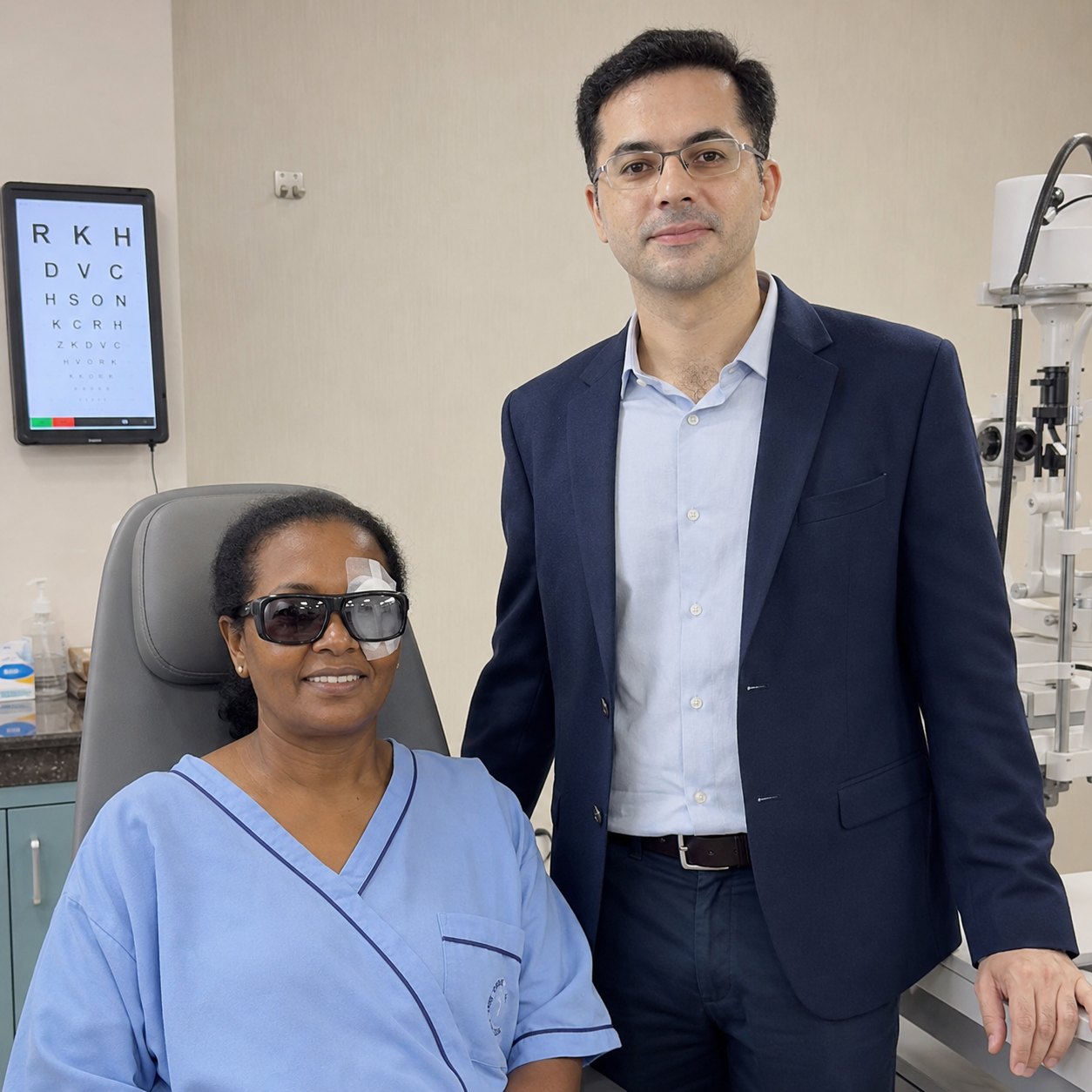 Ethiopian Patient Successfully Treated with Cataract Surgery in India