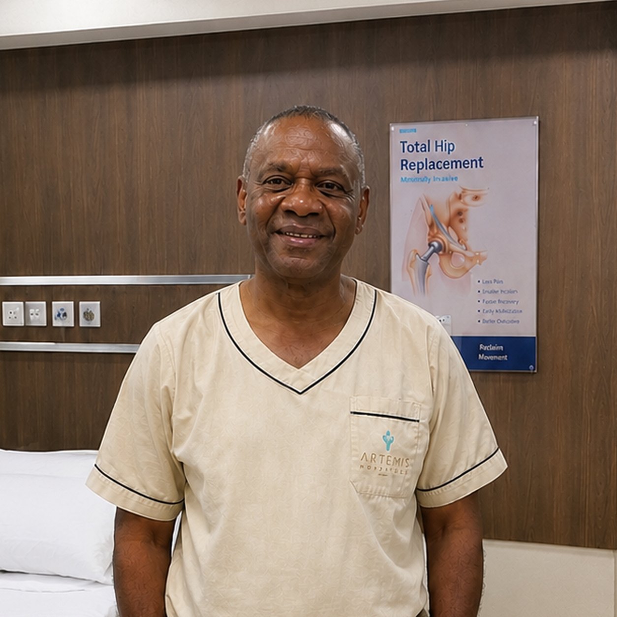 Nigerian Patient Successfully Treated with MIS Hip Replacement in India
