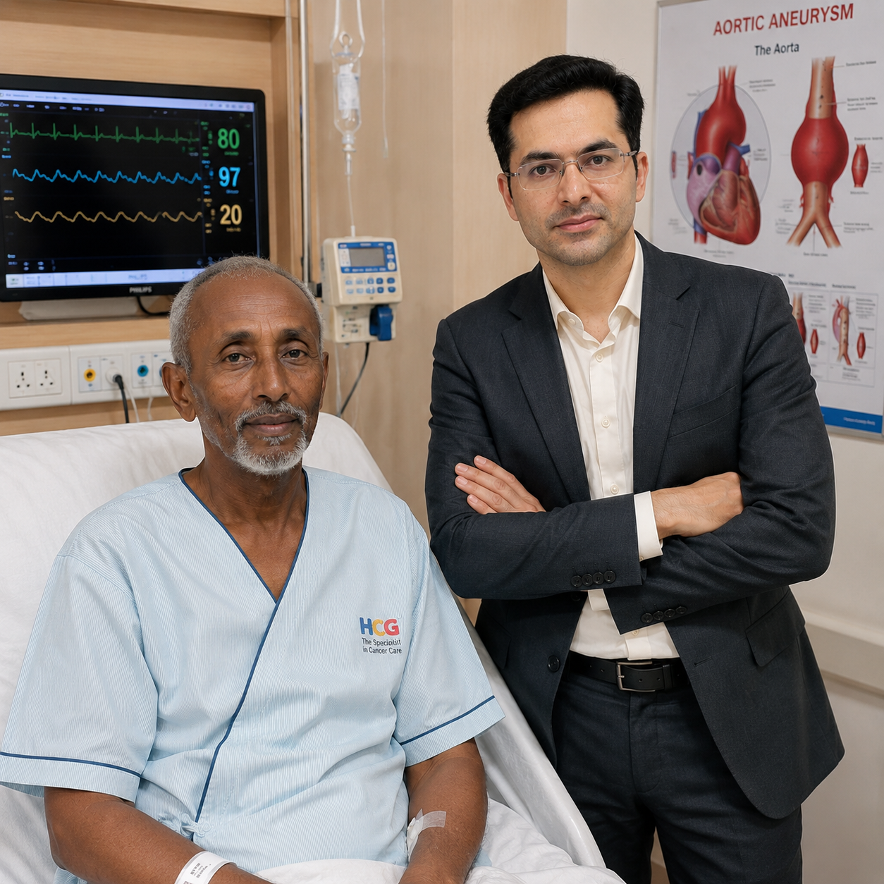Somali Patient Successfully Treated with Aortic Aneurysm Surgery in India