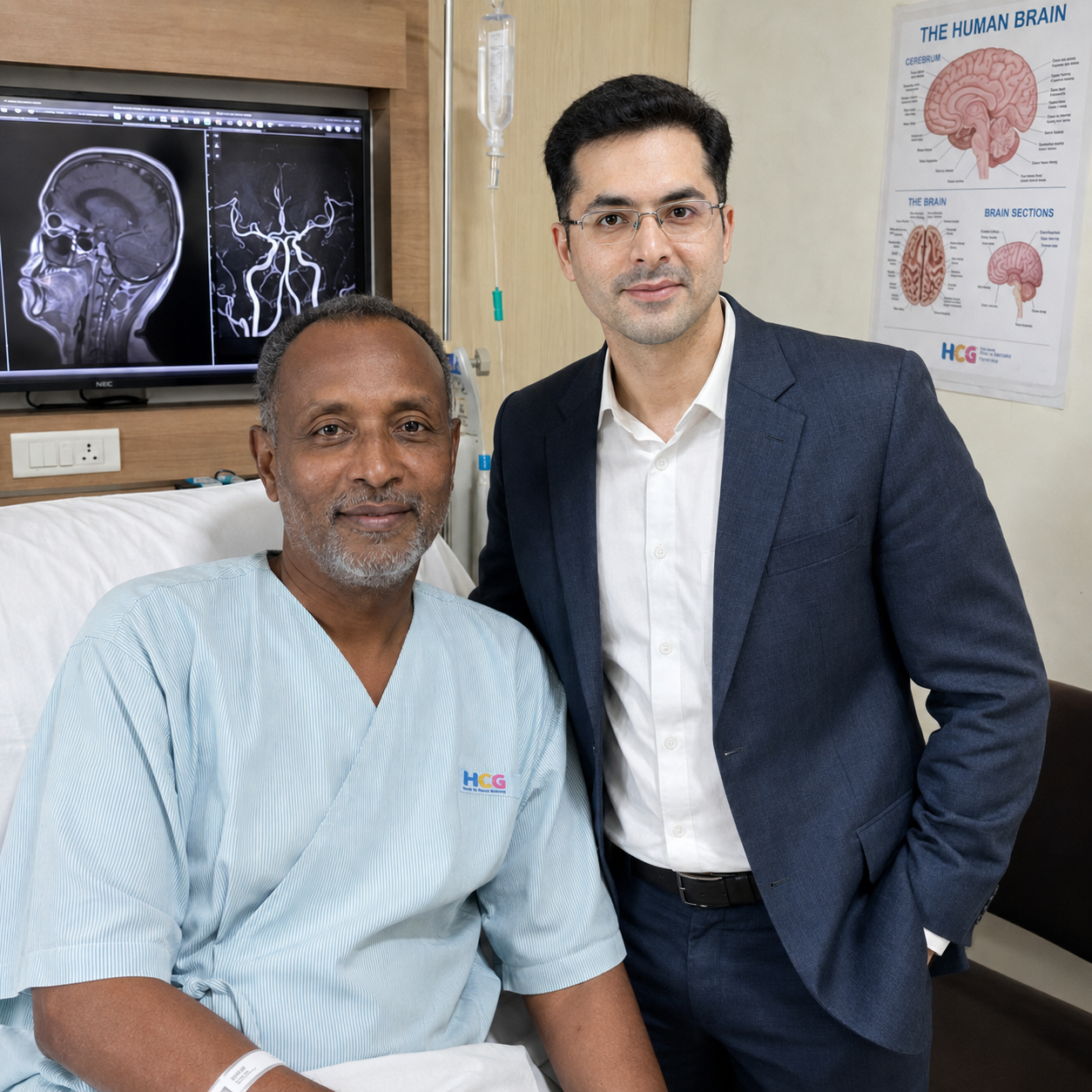 Somali Patient Successfully Treated with Aneurysm Clipping Surgery in India