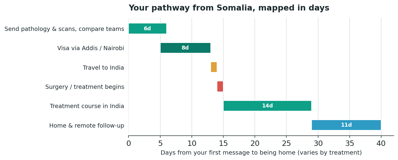 Chart: The practical journey from Somalia