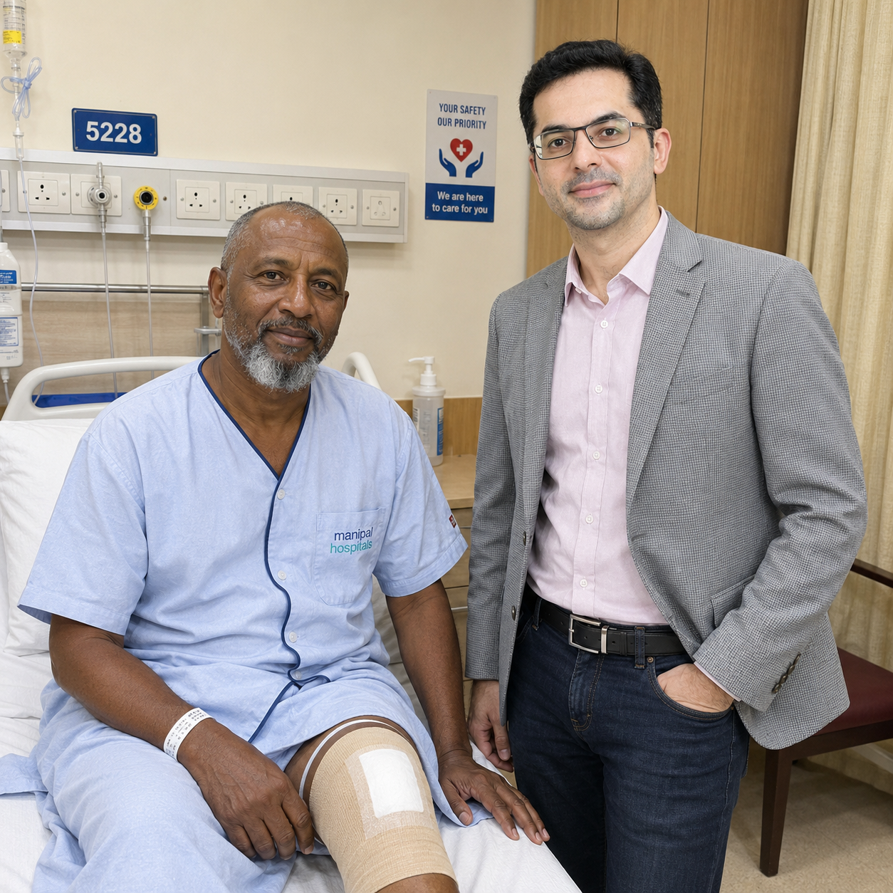 Somali Patient Successfully Treated with Robotic Knee Replacement Surgery in India