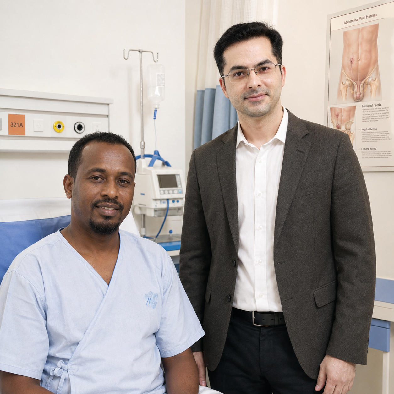 Somali Patient Successfully Treated with Hernia Repair Surgery in India