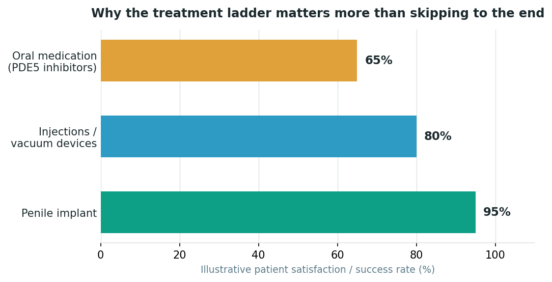 Chart: Why skipping straight to surgery is not the honest first move