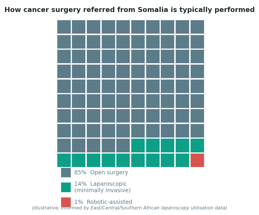 Chart: The Somali difference: a technology gap that costs recovery time, not just outcomes