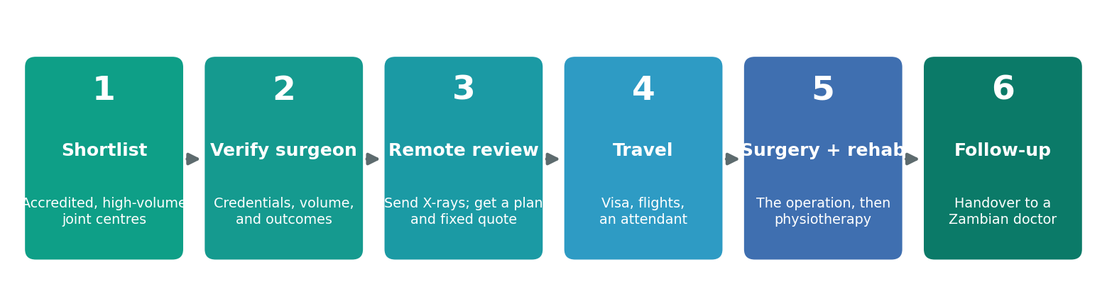 Chart: The practical journey from Zambia