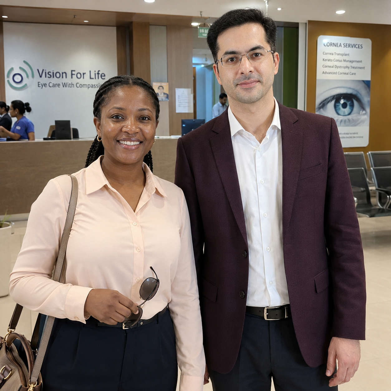 Zambian Patient Successfully Treated with Corneal Transplant in India