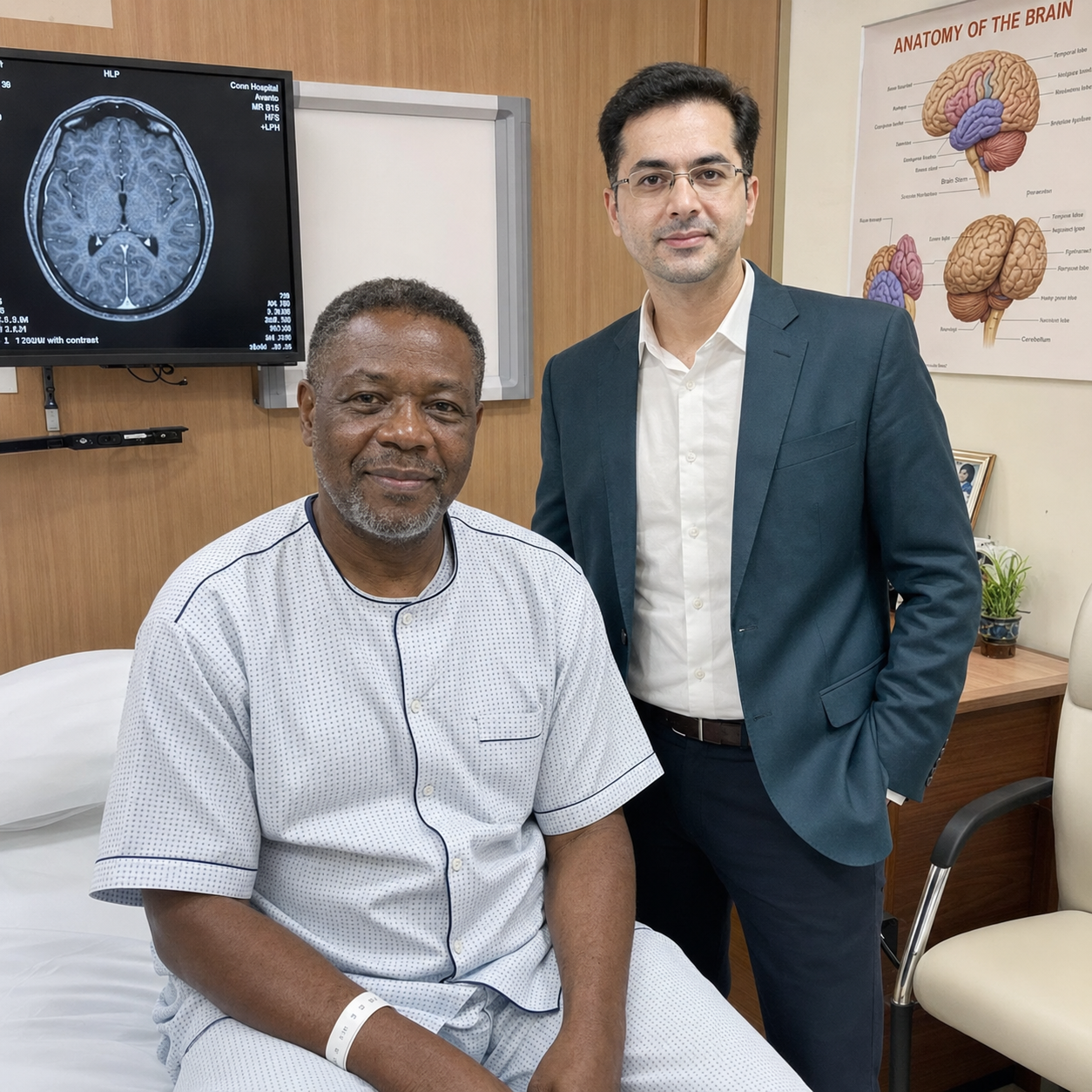 Zambian Patient Successfully Treated with Epilepsy Surgery in India