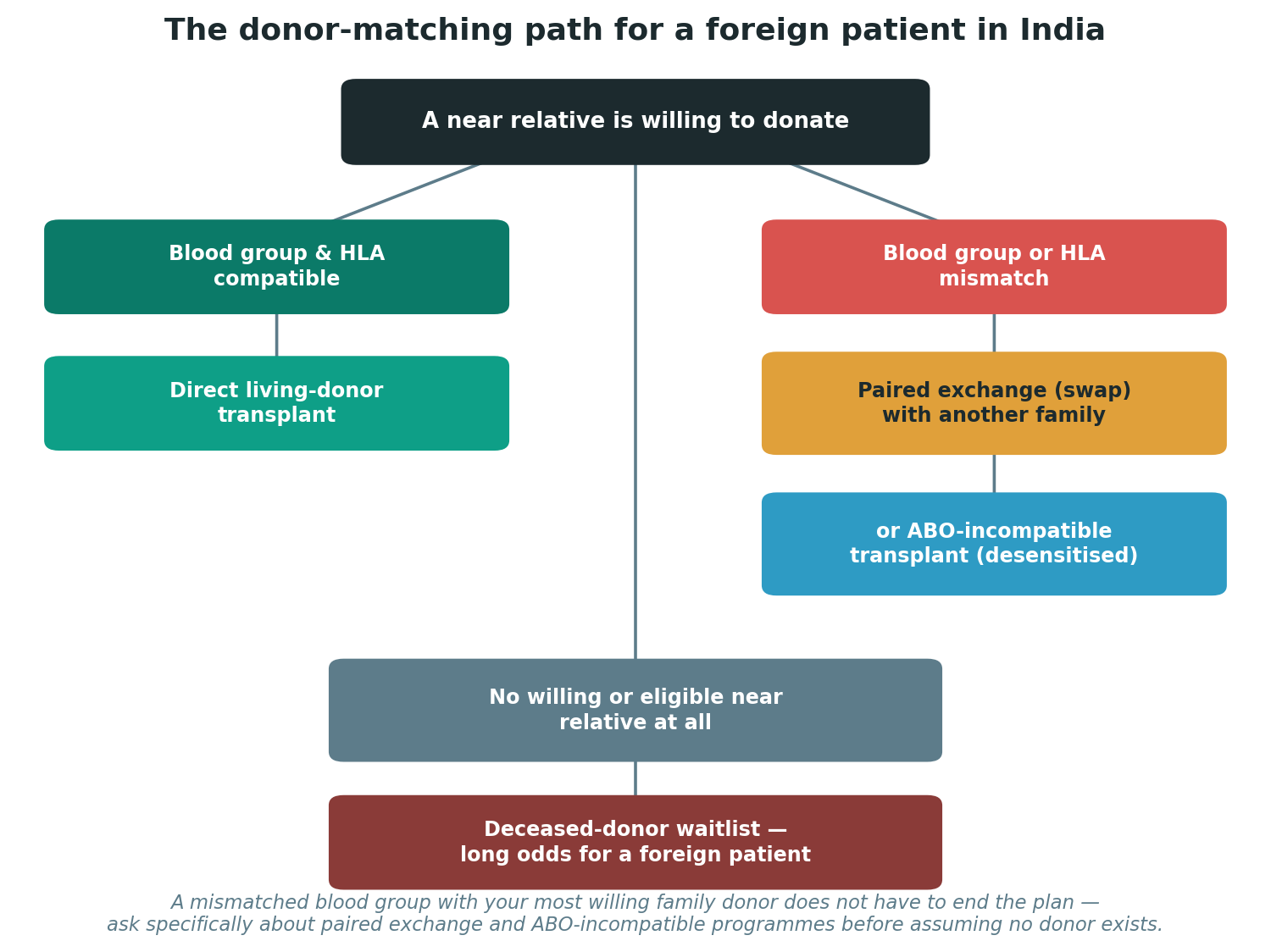 Chart: The donor question: whose kidney, and what if it doesn't match?