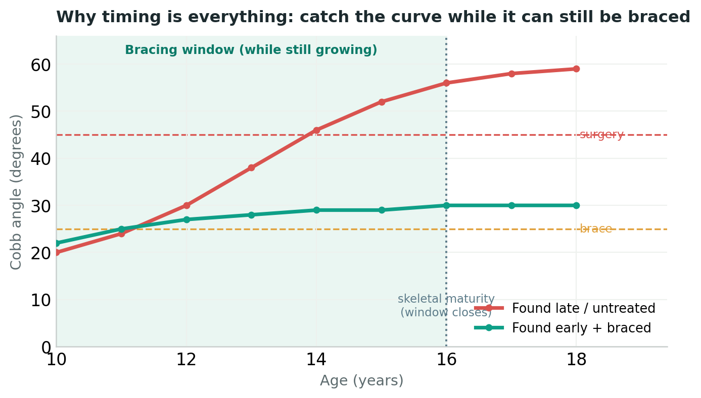 Chart: Timing is everything: the window closes when growth stops